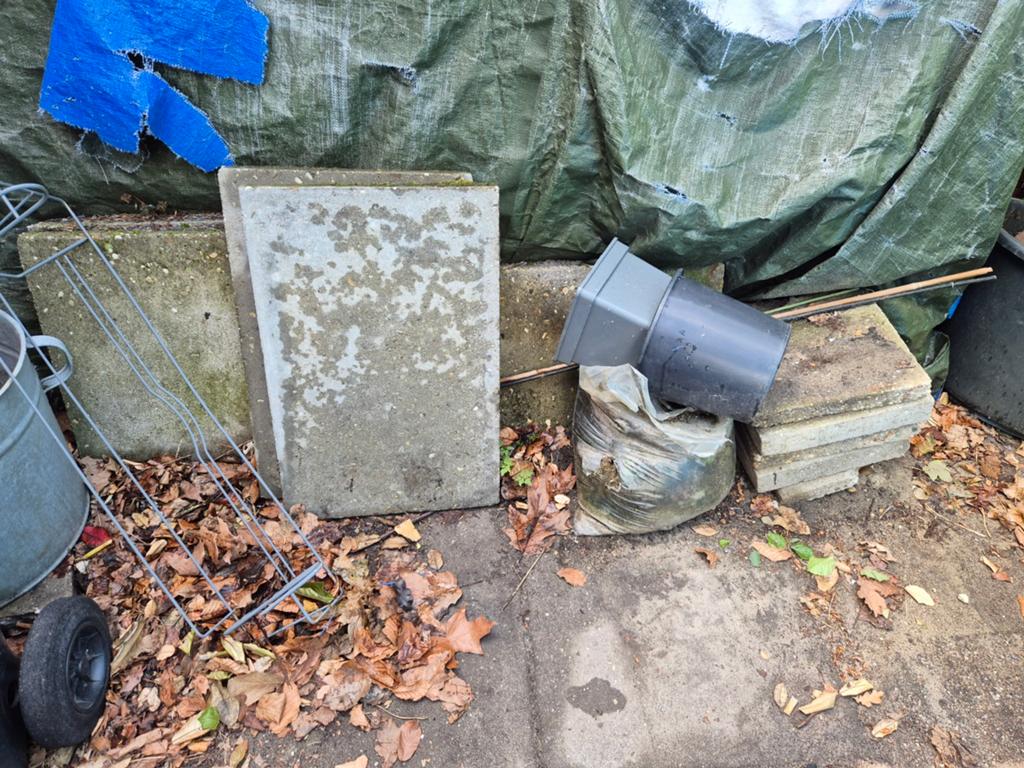 grijze beton terrastegels, Tuin en Terras, Tegels en Klinkers, Ophalen, Gebruikt, Beton, Terrastegels