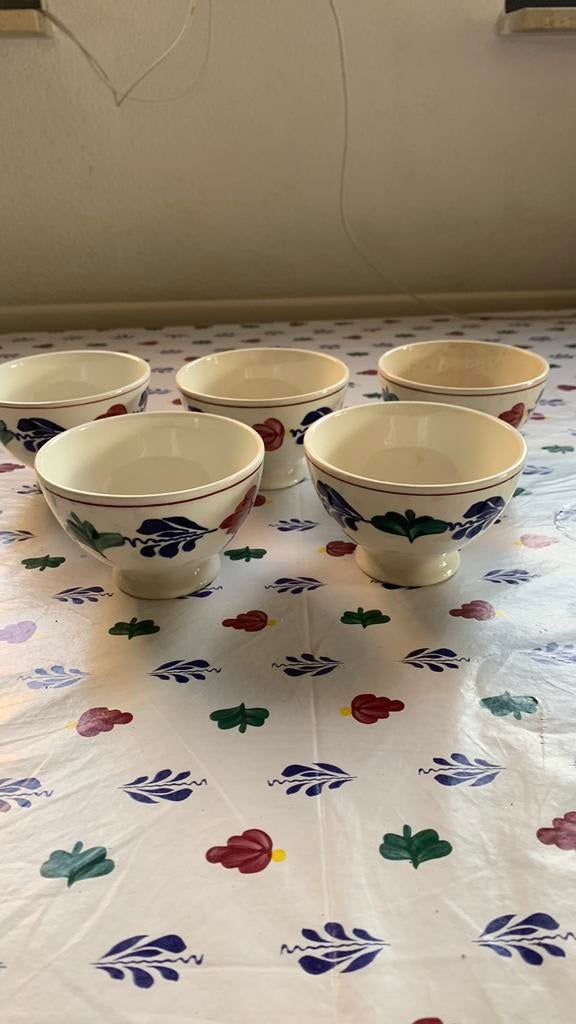 5 boerenbont schaaltje, Ophalen of Verzenden
