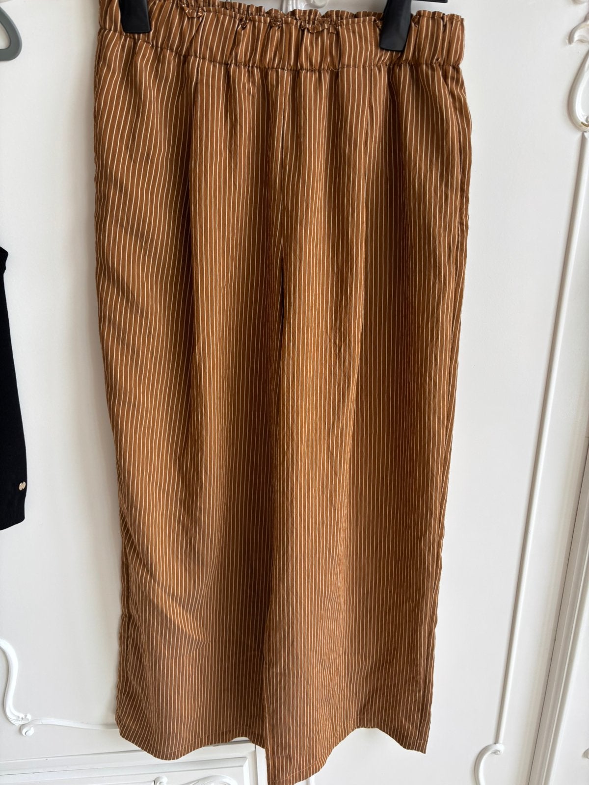 Nieuw beige creme palazzo broek Zara maat S, Beige, Nieuw, Ophalen of Verzenden, Maat 36 (S)