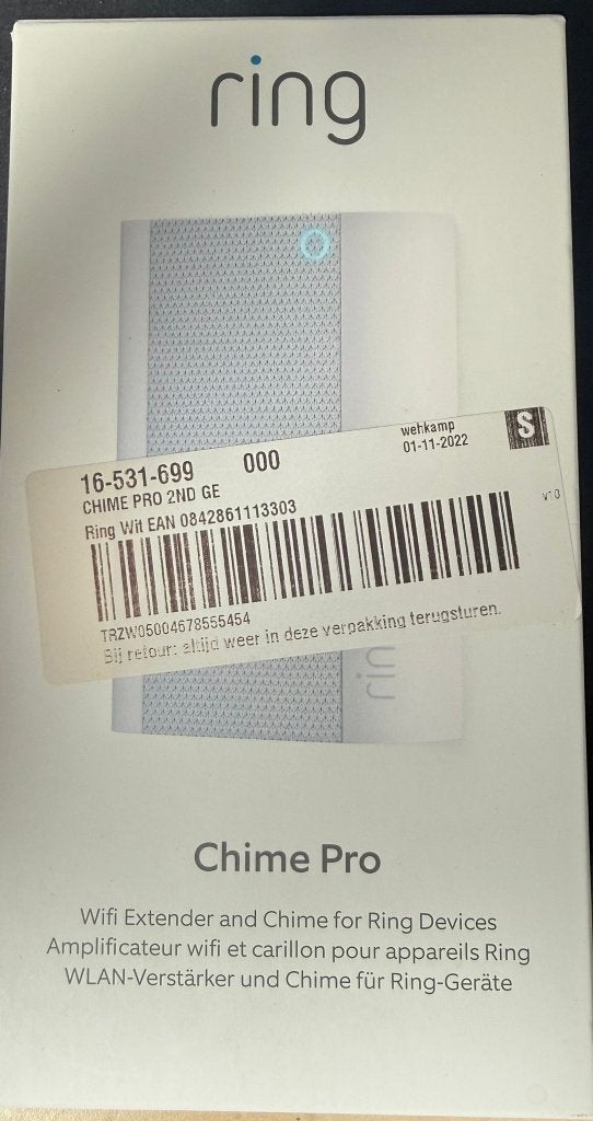 Goedwerkende Ring Chime Pro, Ophalen of Verzenden, Compatibel met smartphone, Gebruikt, Bedraad