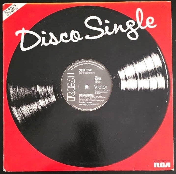 Houseband – Funk It Up 12 Inch maxi single, Speciale editie, Ophalen of Verzenden, Zo goed als nieuw, Dance en House