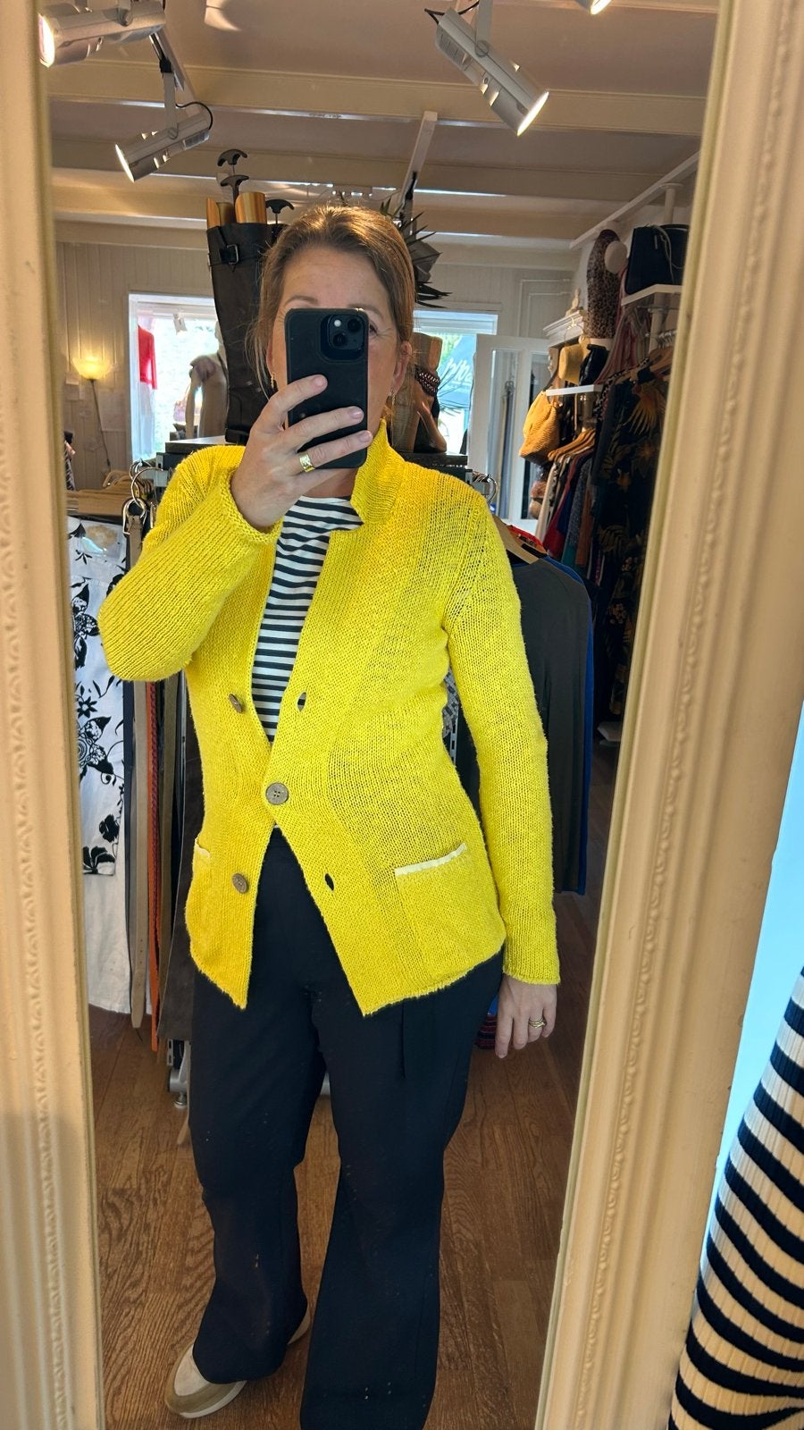 Schitterend Anne Claire vest - katoen/linnen - Maat 36/38, Kleding | Dames, Truien en Vesten, Geel, Ophalen of Verzenden, Zo goed als nieuw
