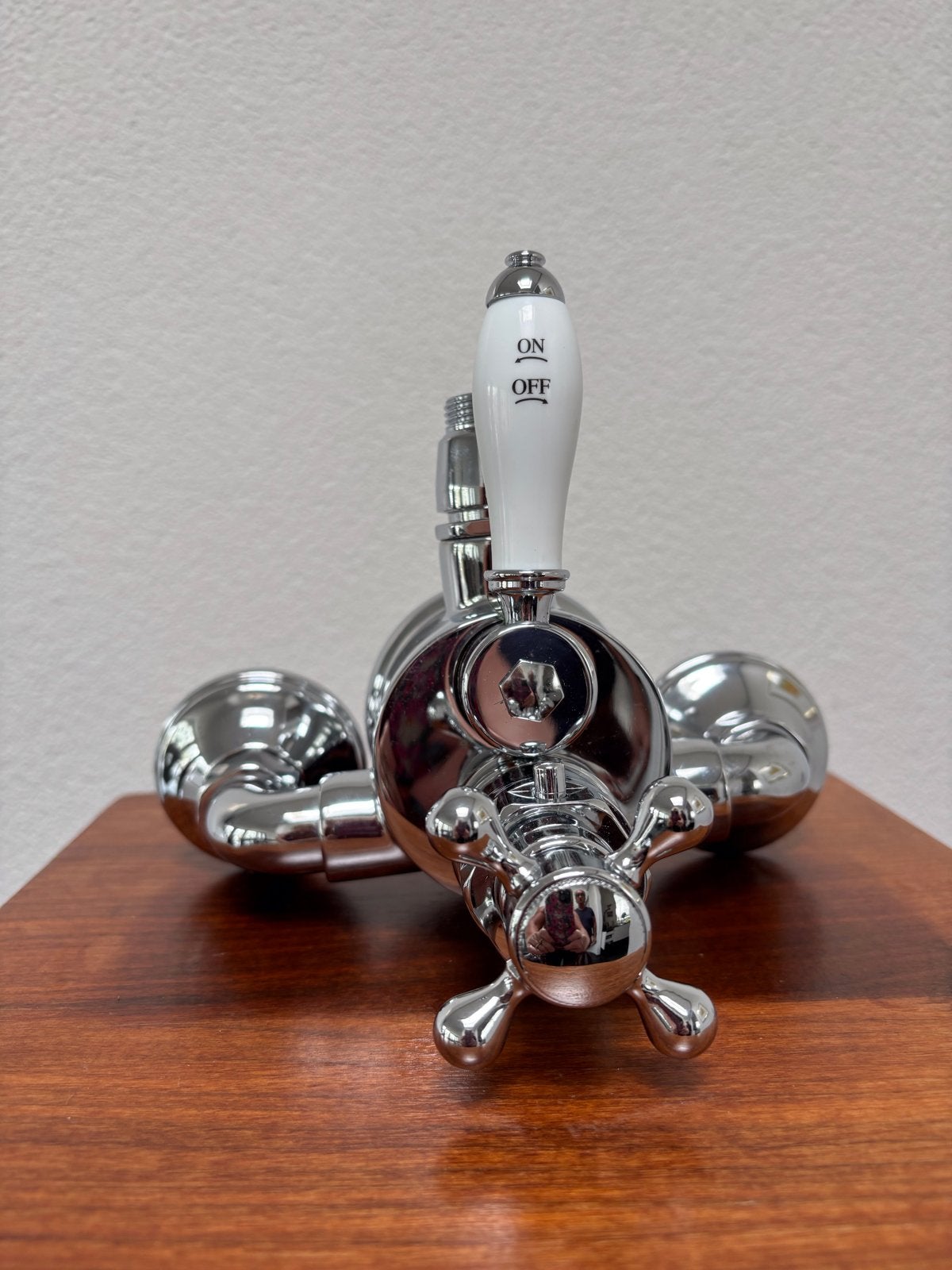 Nostalgische Chroom thermostatische Douchekraan, Ophalen of Verzenden, Nieuw, Chroom, Douche