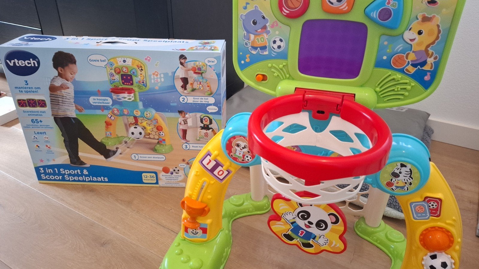 Te koop: VTech 3-in-1 Sport & Scoor speelplaats., Kinderen en Baby's, Speelgoed | Vtech, Ophalen, 6 maanden tot 2 jaar