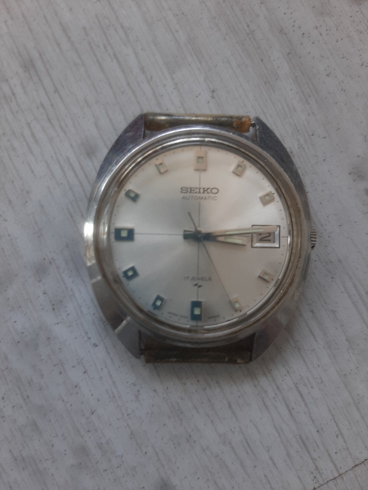 Vintage Seiko Automatic 17 Jewels Polshorloge, Seiko, Staal, Polshorloge, 1960 of later