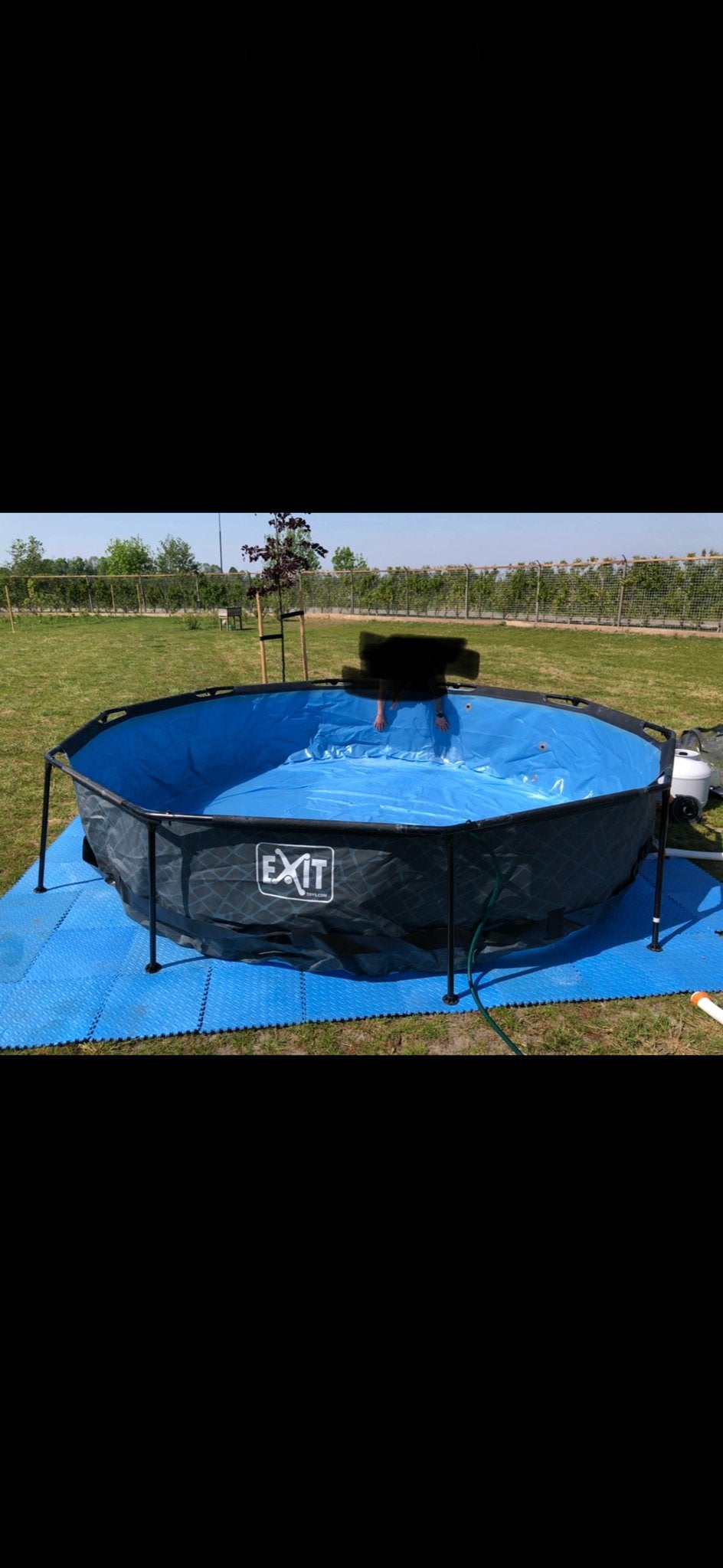 Exit zwembad Ø 360 met Bestway zandfilterpomp 5.678 liter, Tuin en Terras, Ophalen, Gebruikt, Zwembadpomp