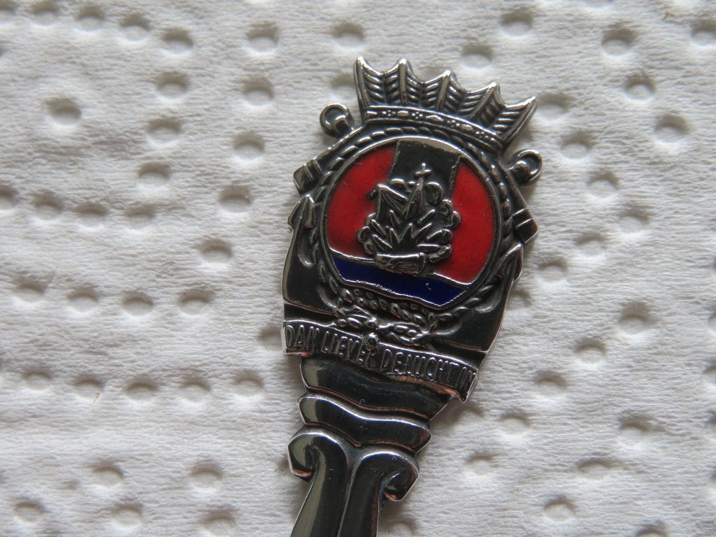 Lepeltje Embleem Zr. Ms. Van Speyk (F828) (emaille), Verzenden, Nieuw, Overige materialen, Bestek