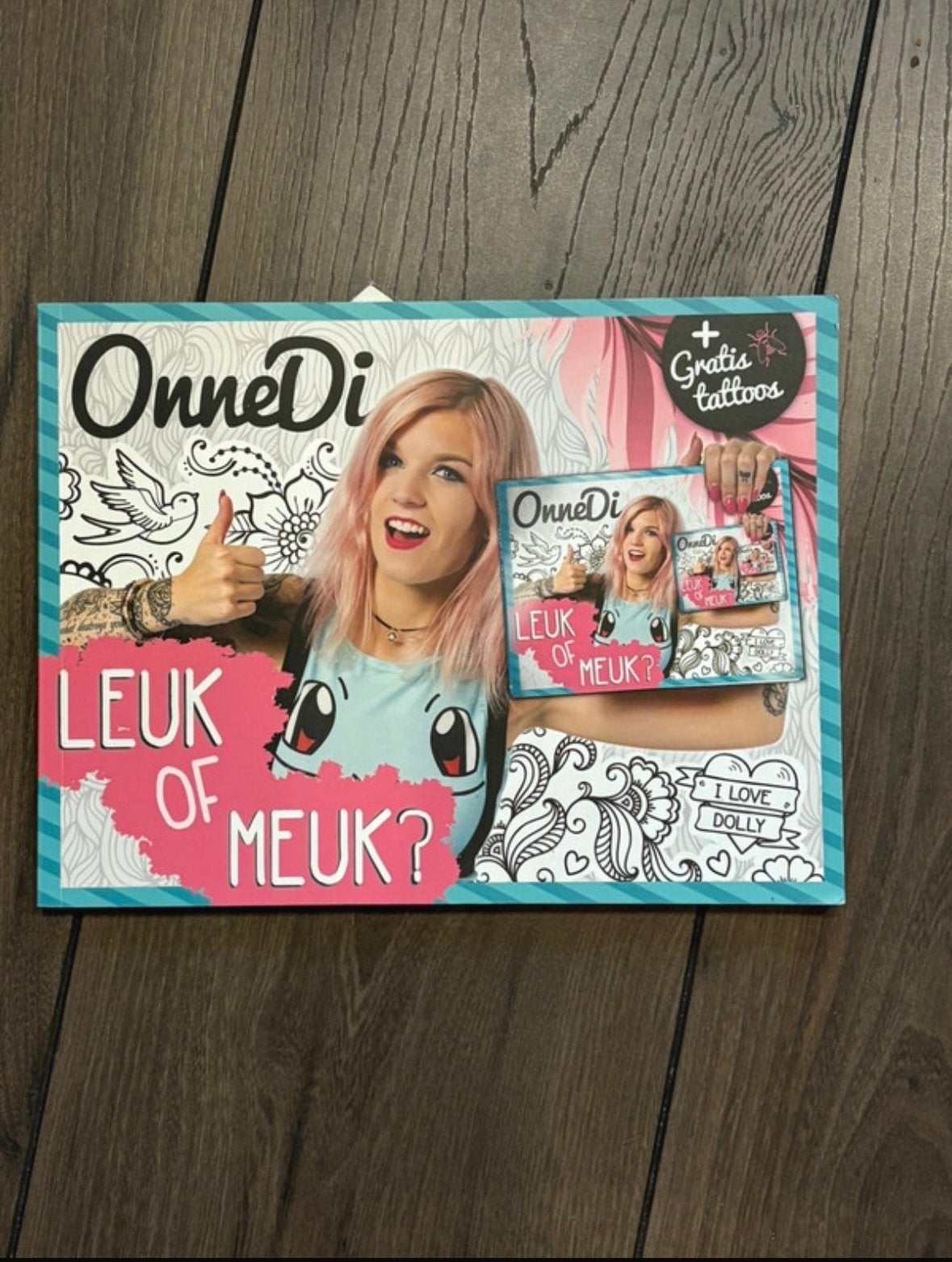 OnneDi: Leuk of Meuk? Boek met gratis tattoos, Ophalen of Verzenden, Zo goed als nieuw, Non-fictie