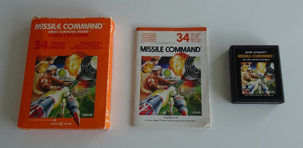 Missile Command compleet voor Atari 2600, Ophalen, Overige genres, 1 speler, Zo goed als nieuw