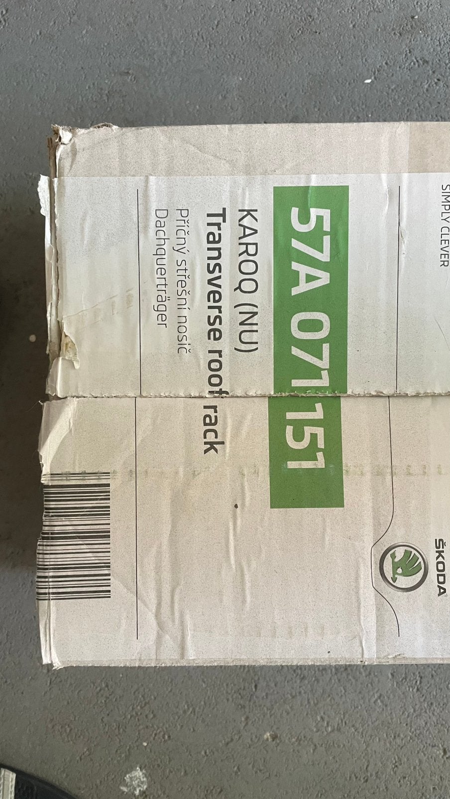Dakdrager Skoda Karoq model 2017 of nieuwer, Auto diversen, Dakdragers, Ophalen, Nieuw