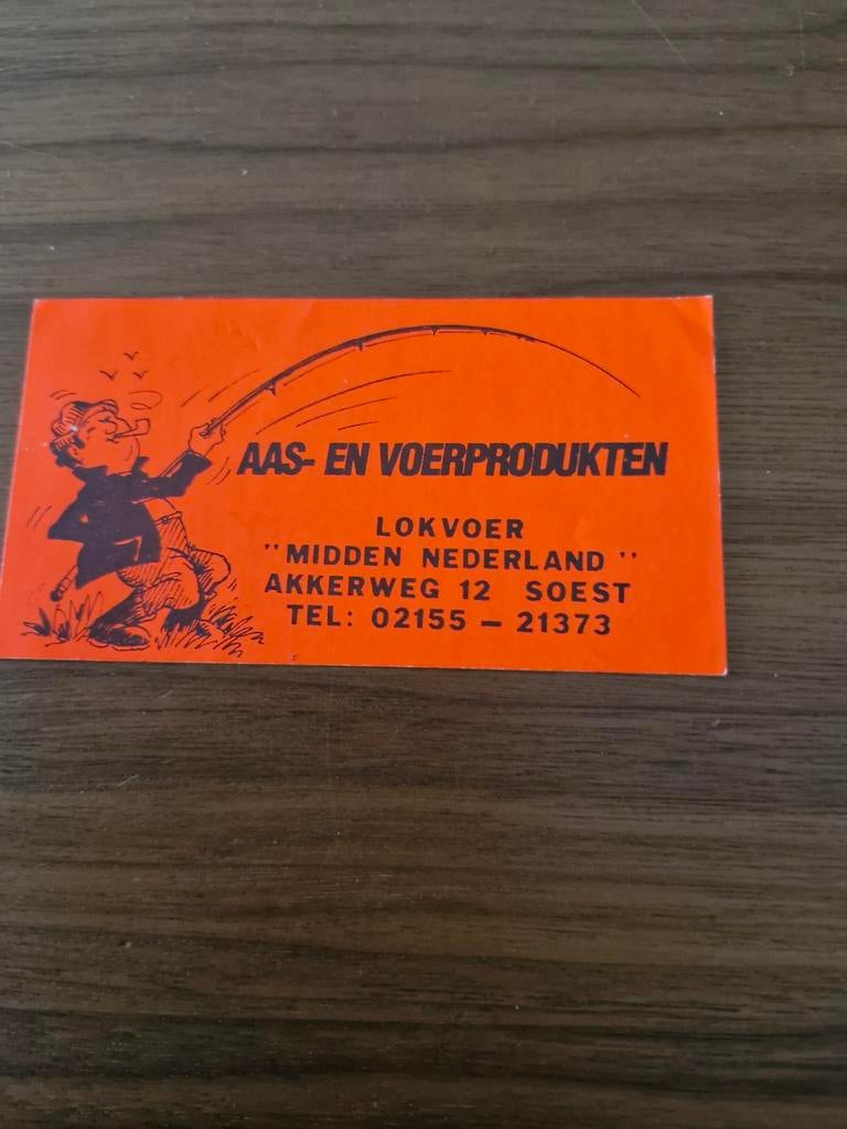 6432 Sticker Aas- en Voerprodukten Lokvoer Midden Nederland, Watersport en Boten, Hengelsport | Algemeen, Ophalen of Verzenden