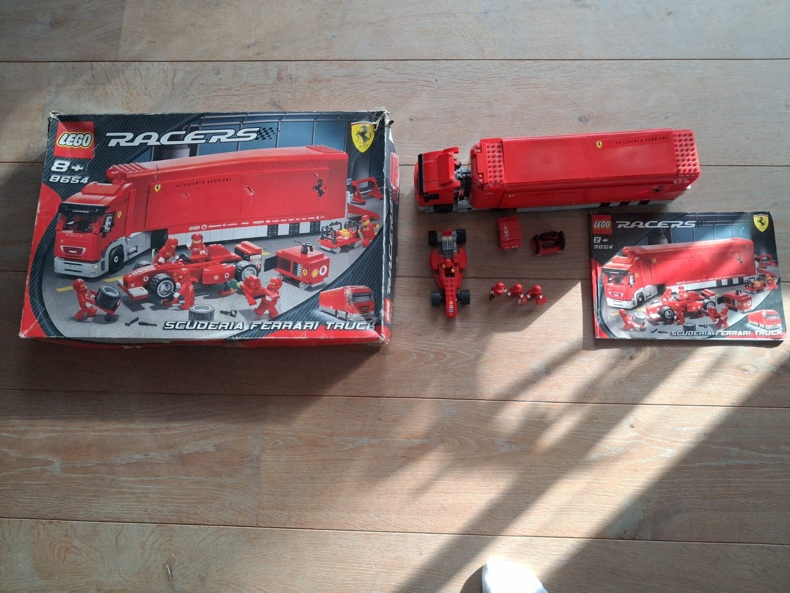 Lego Racers 8654 Scuderia Ferrari Truck (niet compleet), Gebruikt, Lego, Ophalen of Verzenden, Complete set