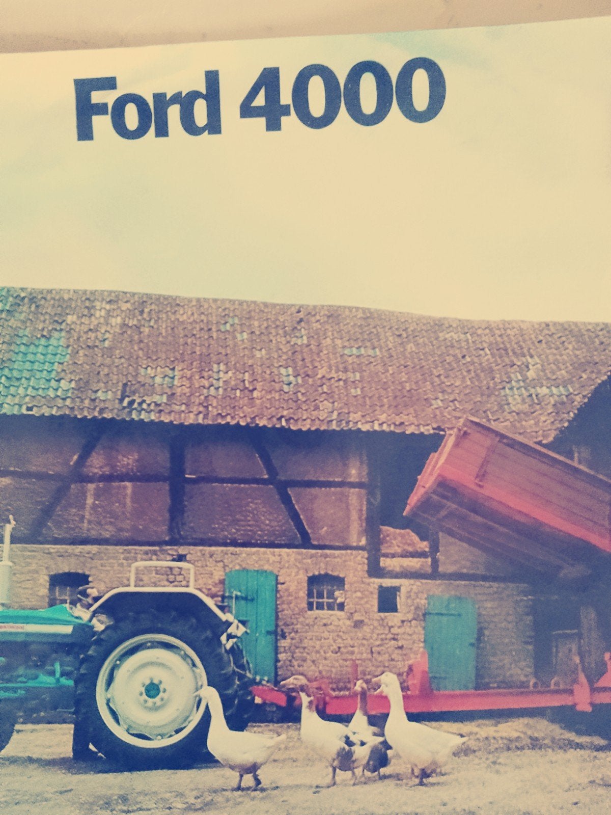 Ford 4000 folder - Vintage tractor brochure, Ophalen of Verzenden, Gelezen, Ford, Onbekend