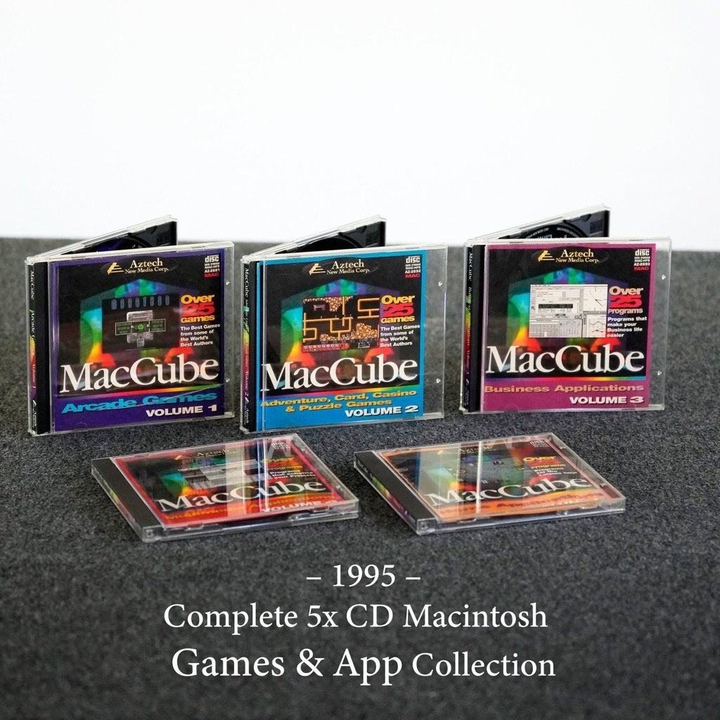 Aztech MacCube 1995 Complete 5-CD Mac Games & Apps Col., Ophalen of Verzenden, Apple