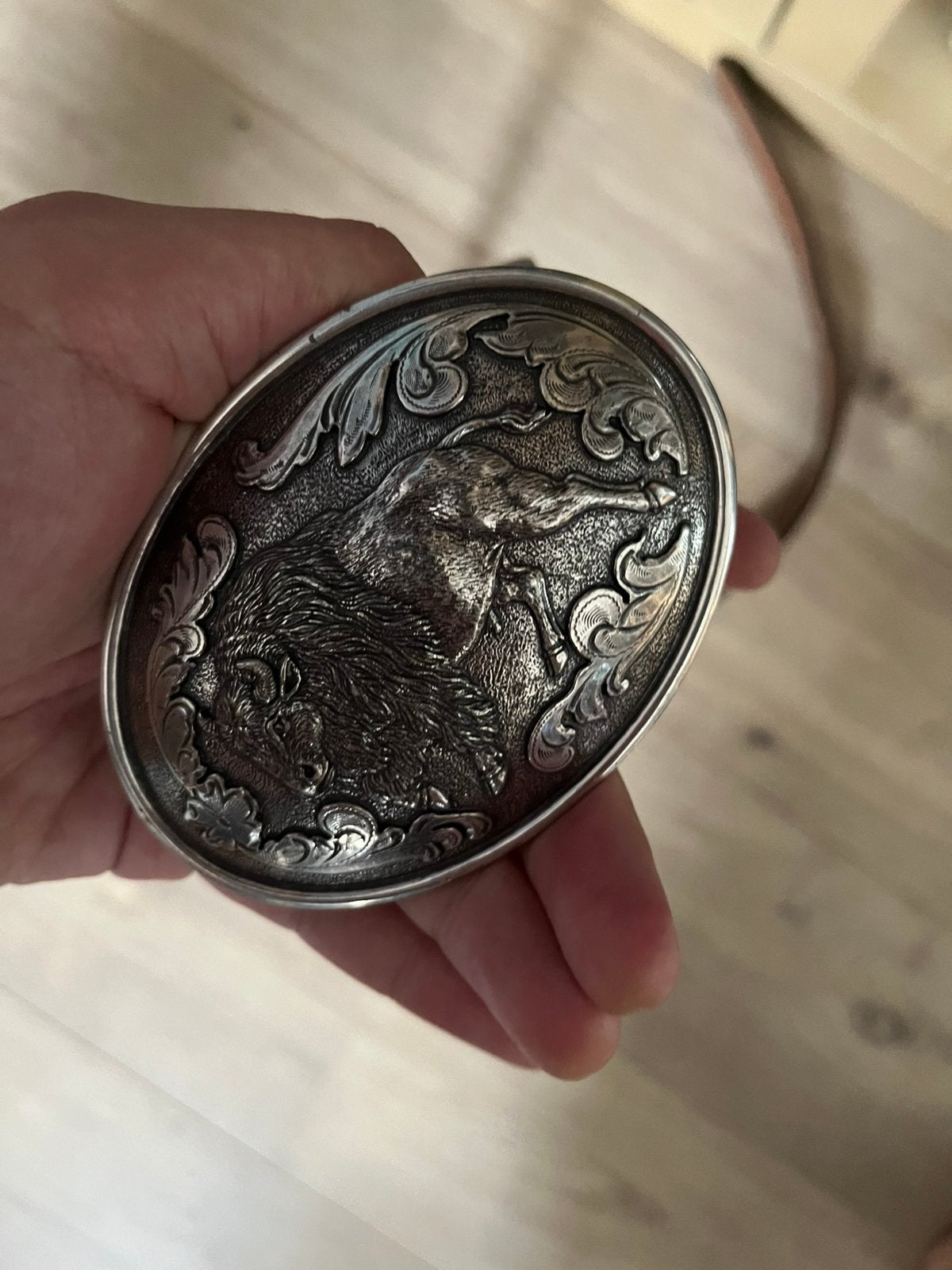 Nocona western belt met buckle, Ophalen of Verzenden, Zo goed als nieuw, Overige kleuren, Minder dan 95 cm