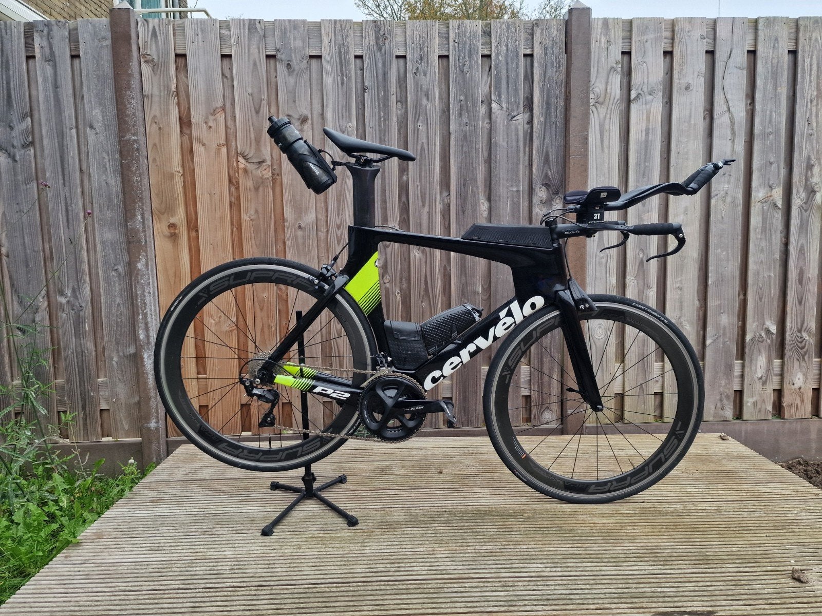 Cervélo P2 Triathlonfiets 2019 - maat 56, Carbon, Velgrem, Zo goed als nieuw, Meer dan 20 versnellingen