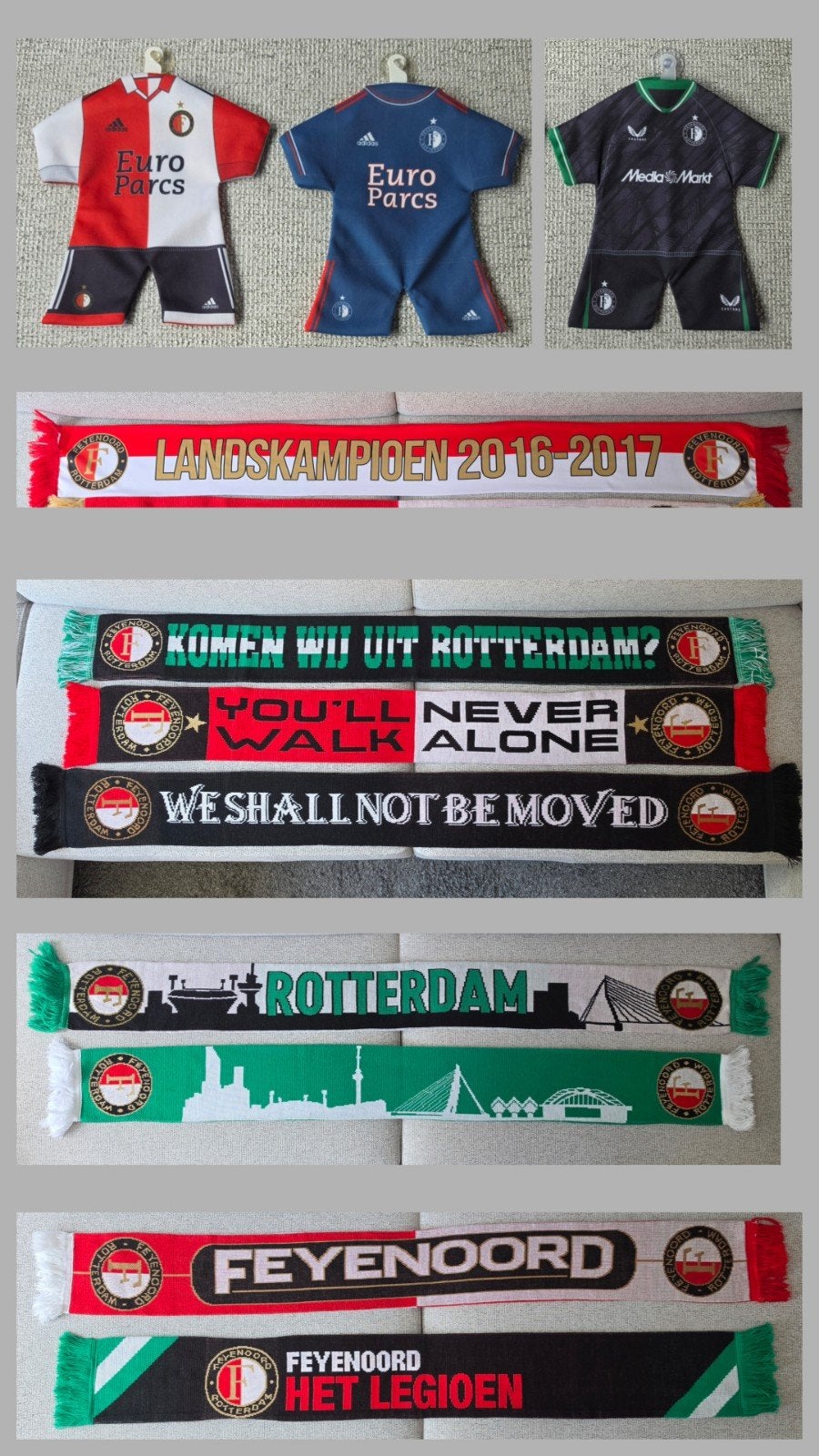 Feyenoord minidress en sjaals, Ophalen of Verzenden, Feyenoord, Vaantje of Sjaal