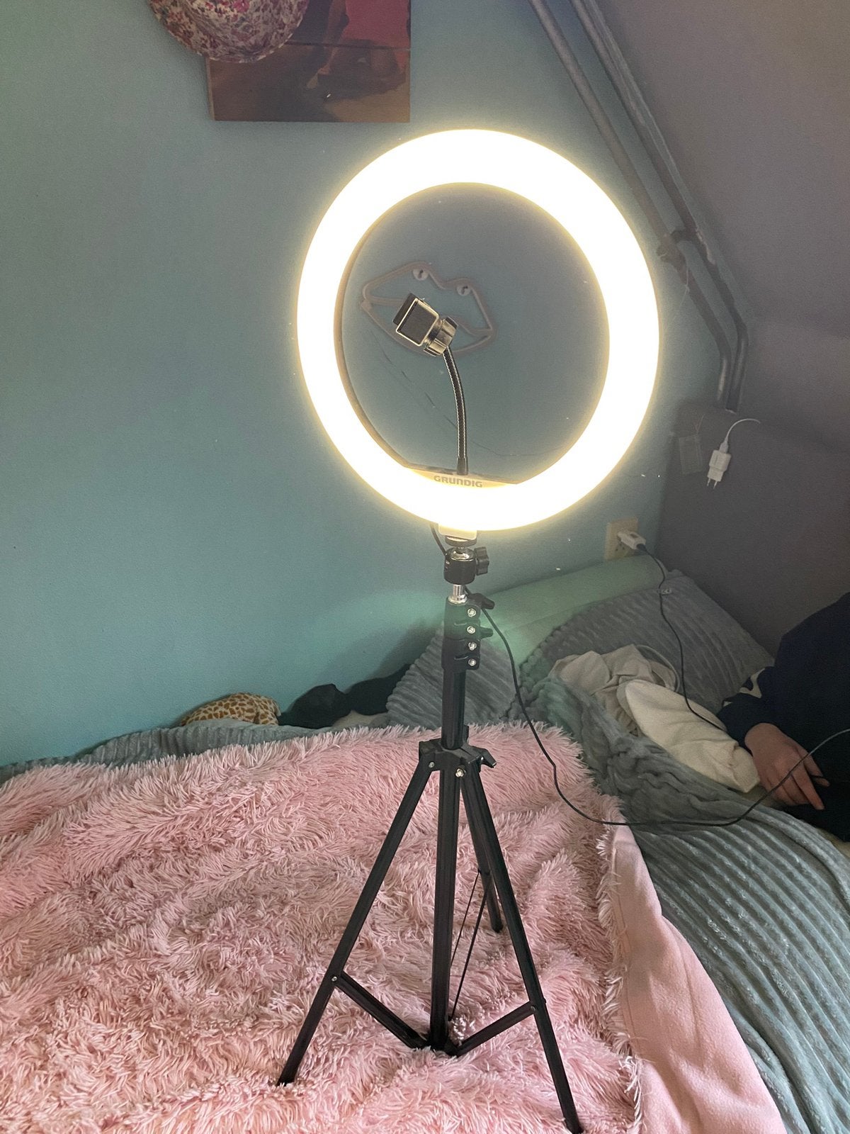 Ringlamp met licht, Audio, Tv en Foto, Fotografie | Fotostudio en Toebehoren, Ophalen, Zo goed als nieuw, Overige typen