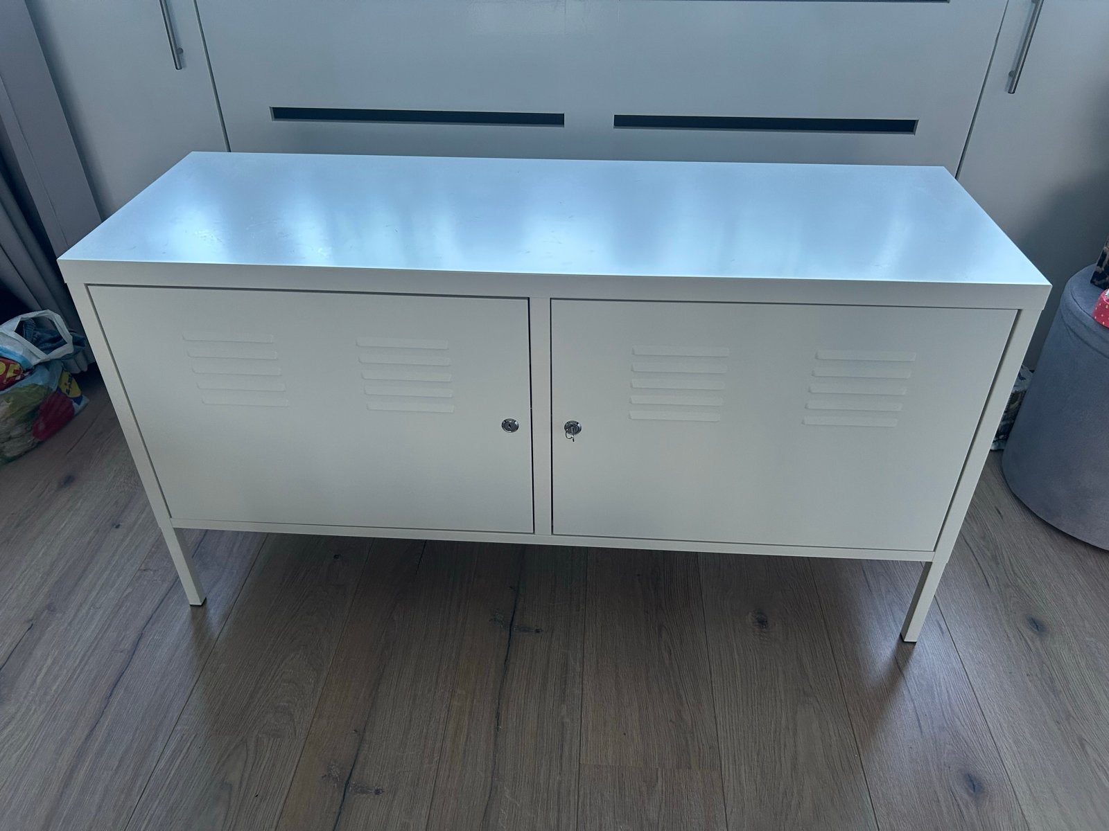 IKEA PS Kast, wit, 119x63 cm - Zo goed als nieuw, Ophalen, Zo goed als nieuw