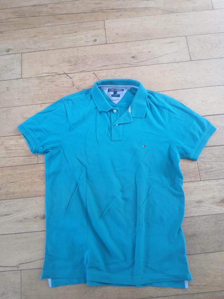 Tommy Hilfiger polo - maat L, Kleding | Heren, Polo's, Maat 52/54 (L), Blauw, Tommy Hilfiger, Ophalen of Verzenden