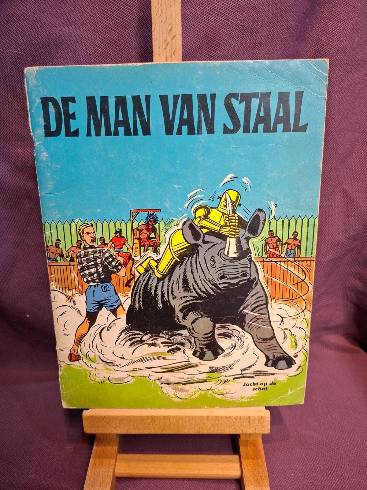 Stripboek: De Man van Staal - Jacht op de Schat, Ophalen of Verzenden