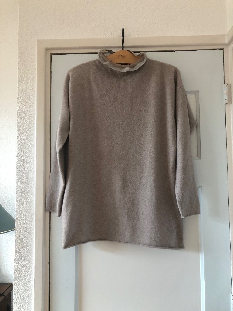 Fabiana Filippi cashmere trui L, Beige, Maat 42/44 (L), Ophalen of Verzenden, Zo goed als nieuw