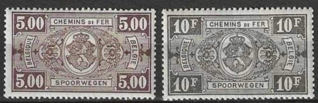 Belgie 1940 - Yvert/OBP 211-212TR - Type Rijkswapen (PF), Verzenden, Postfris, Sport