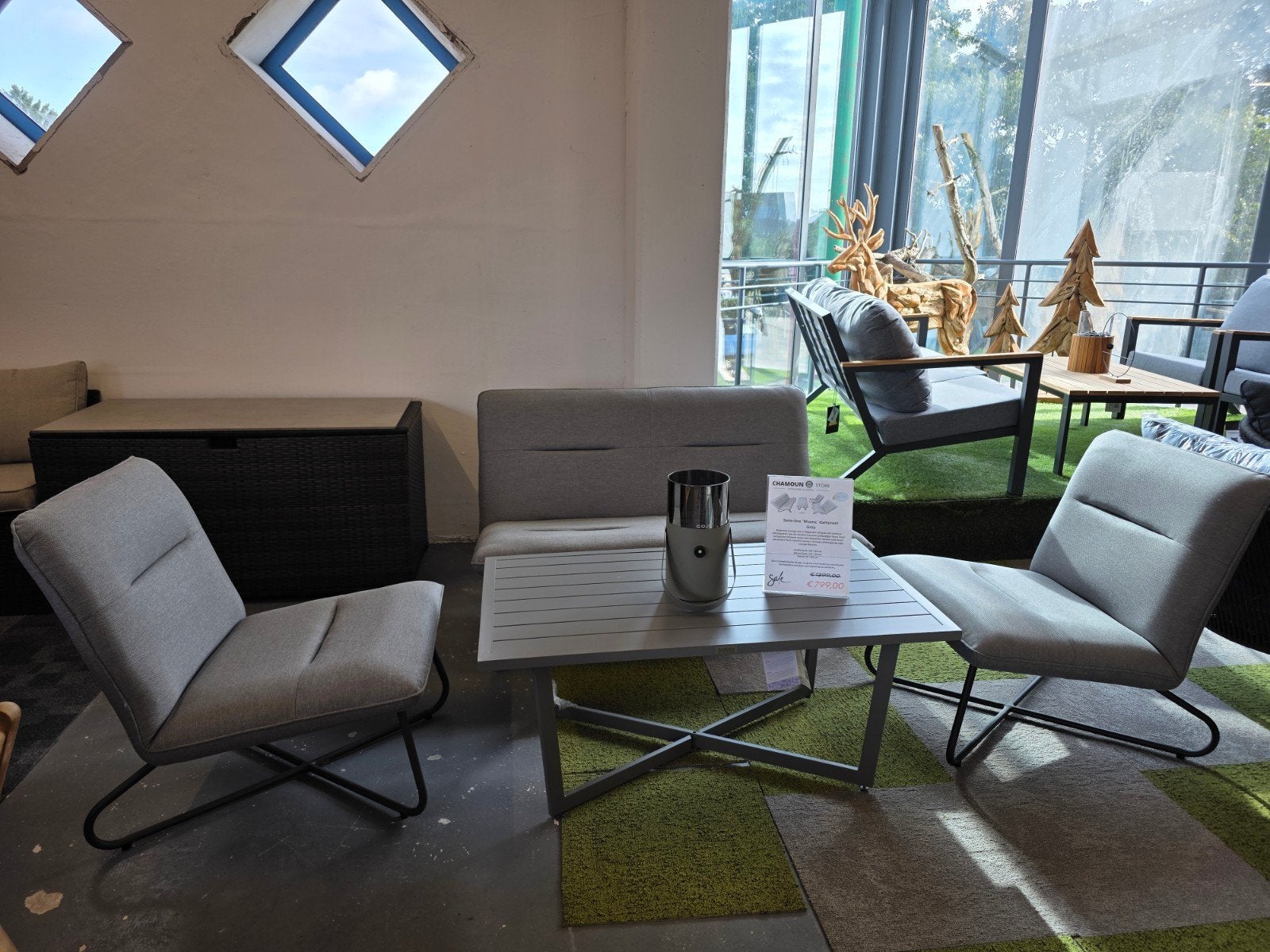Sens Line Loungeset Moana getextileerd weerbestendig, Ophalen of Verzenden