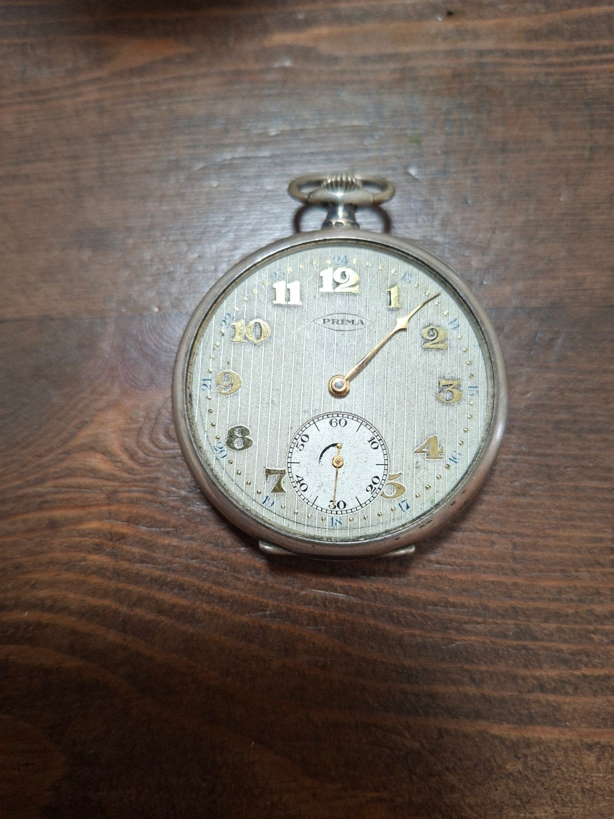Antiek Zilveren (.800) Zakhorloge Prima – Jaren 20/30 defect, Overige merken, Zakhorloge, 1900 tot 1930, Ophalen of Verzenden