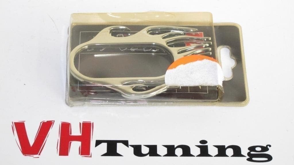racesport LOG1625 3D sticker chroom flaming ovaal 80x35MM, Auto diversen, Ophalen of Verzenden