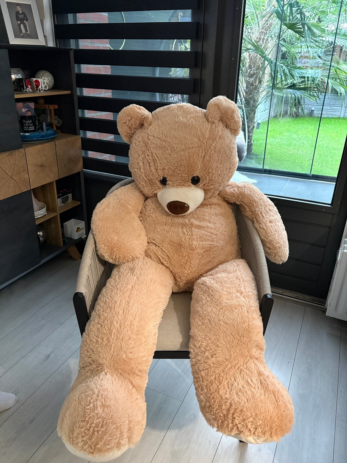 Knuffelbeer 140cm, Ophalen of Verzenden, Zo goed als nieuw, Stoffen beer, Overige merken