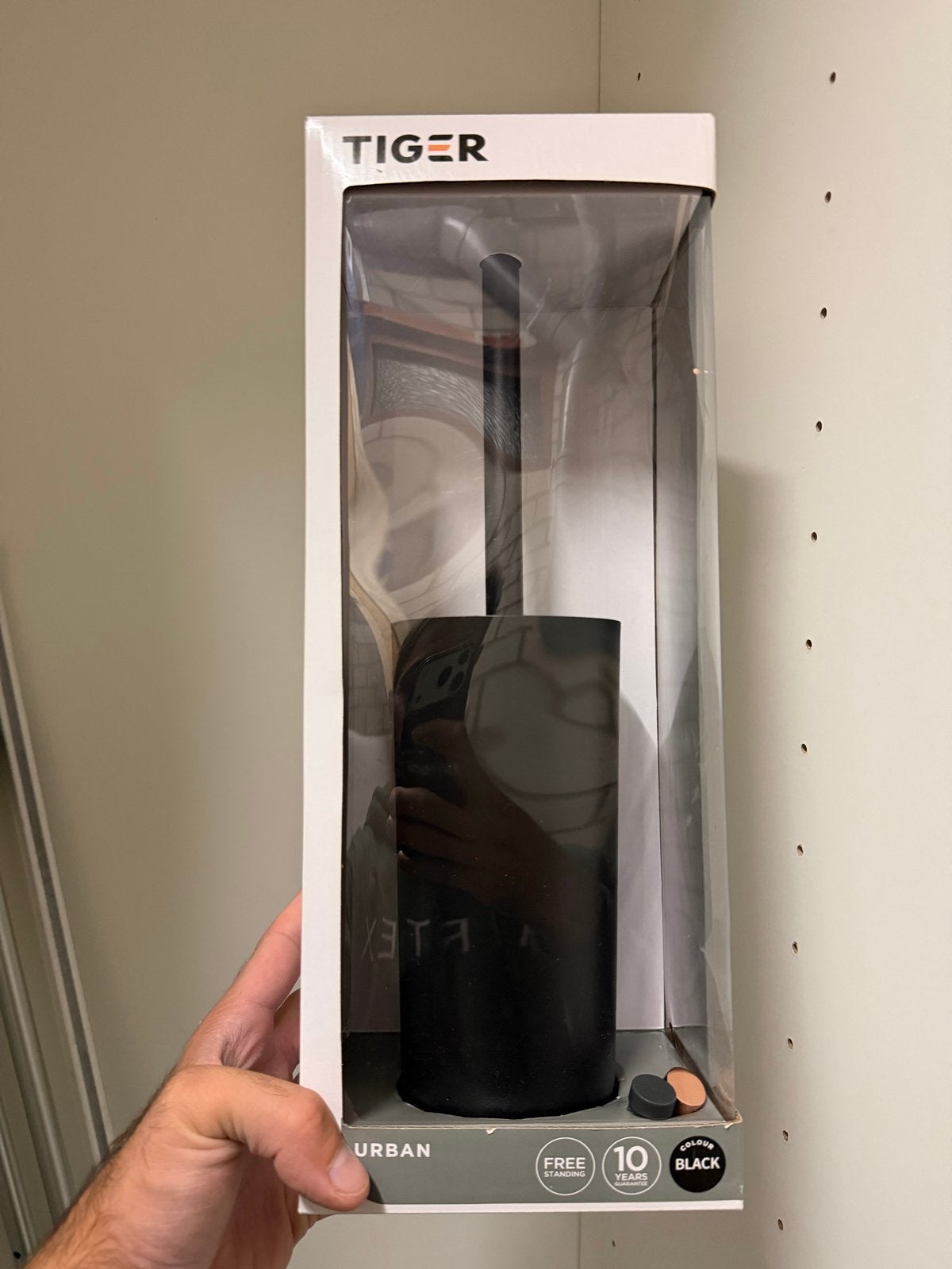 Nieuwe Tiger Urban toiletborstelhouder - Zwart, Toilet-accessoire, Nieuw, Ophalen of Verzenden, Overige merken