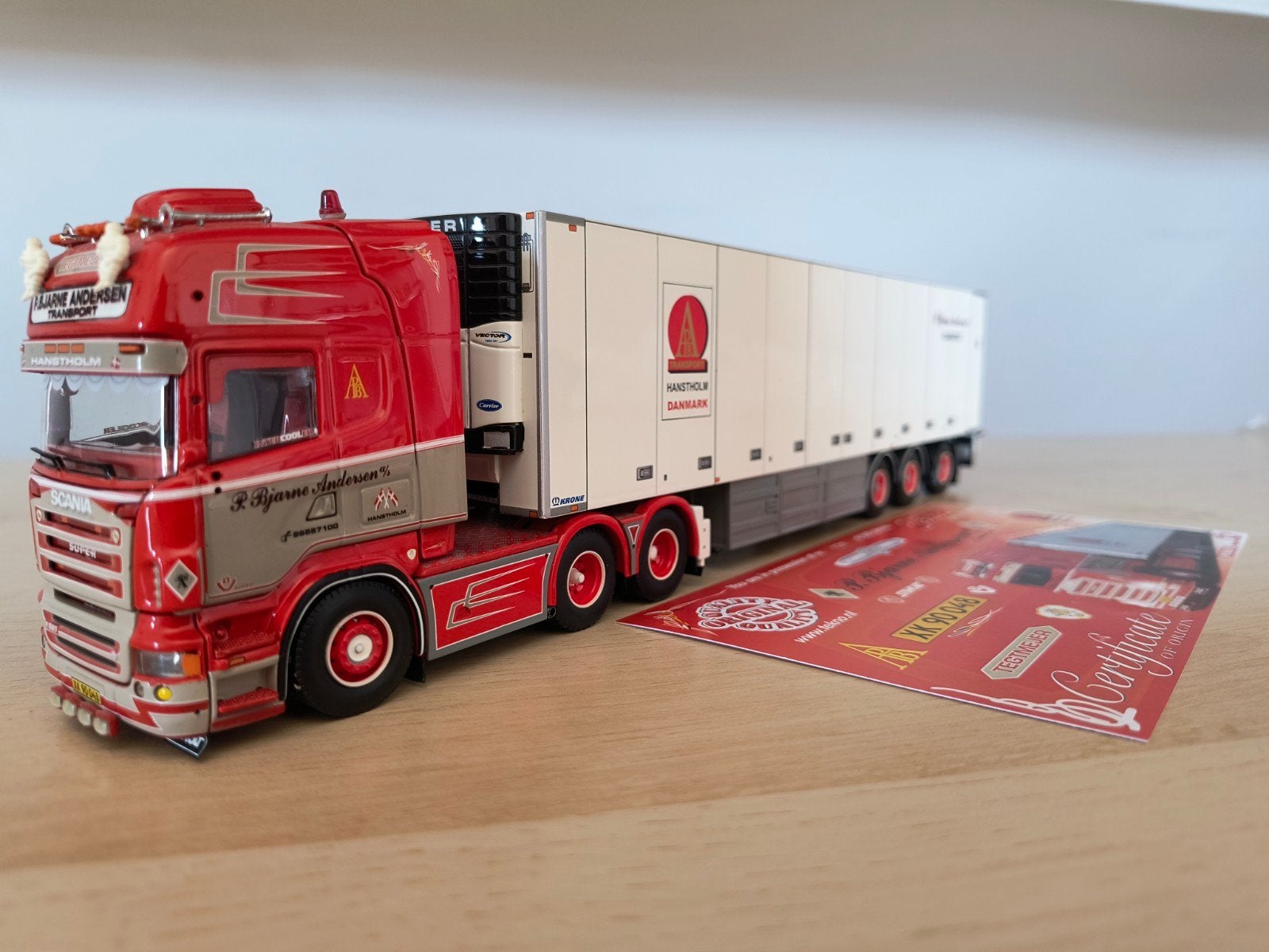 Tekno Scania Bjarne Andersen, Ophalen of Verzenden, Zo goed als nieuw, Bus of Vrachtwagen, Tekno