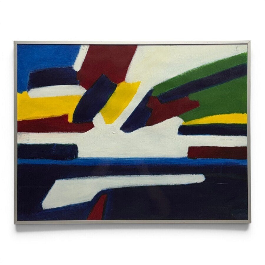 Tolleke Wouda-Bijma (20e eeuw) - Landschap, Ophalen of Verzenden