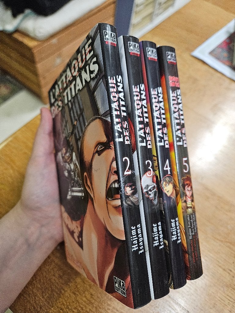 Attack on titan Franse manga boeken, Nieuw, Ophalen of Verzenden, Japan (Manga), Meerdere comics
