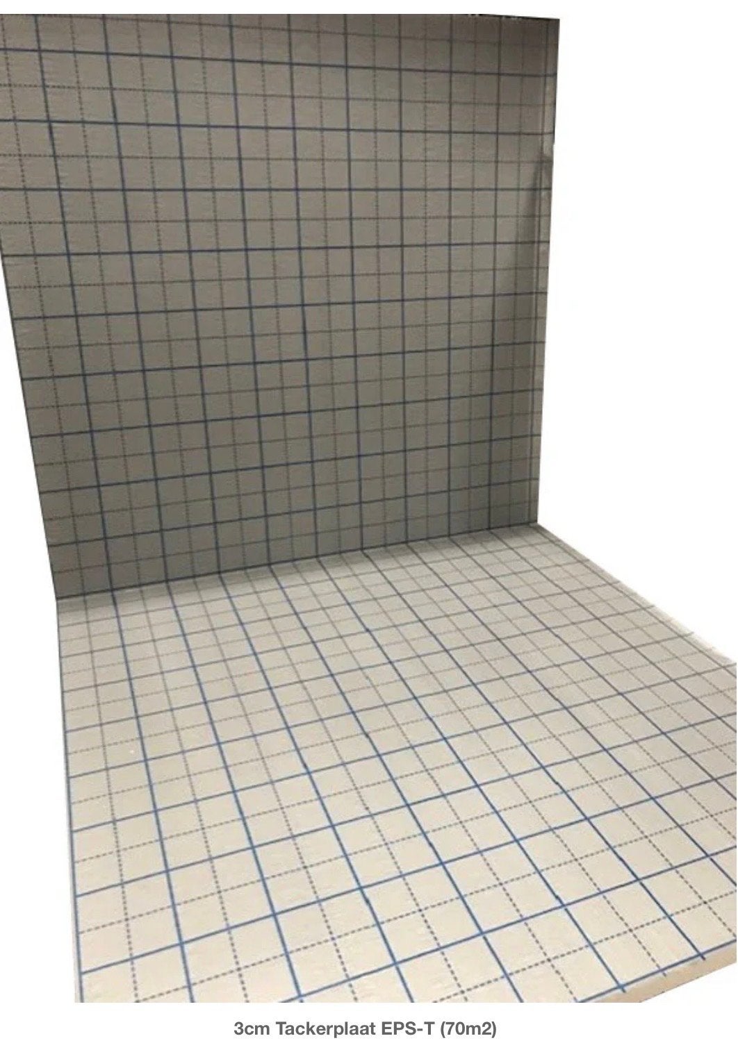 Tackerplaat EPS-T 3cm - Vloerisolatie 16m2, Nieuw, 15 m² of meer, Vloerisolatie, Piepschuim (Tempex)
