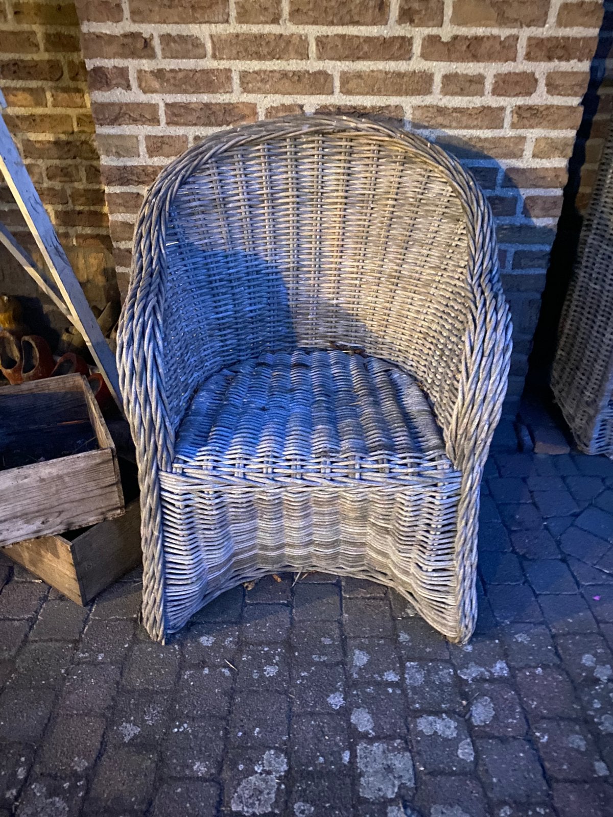 Rotan tuinstoelen, Ophalen, Gebruikt, Rotan
