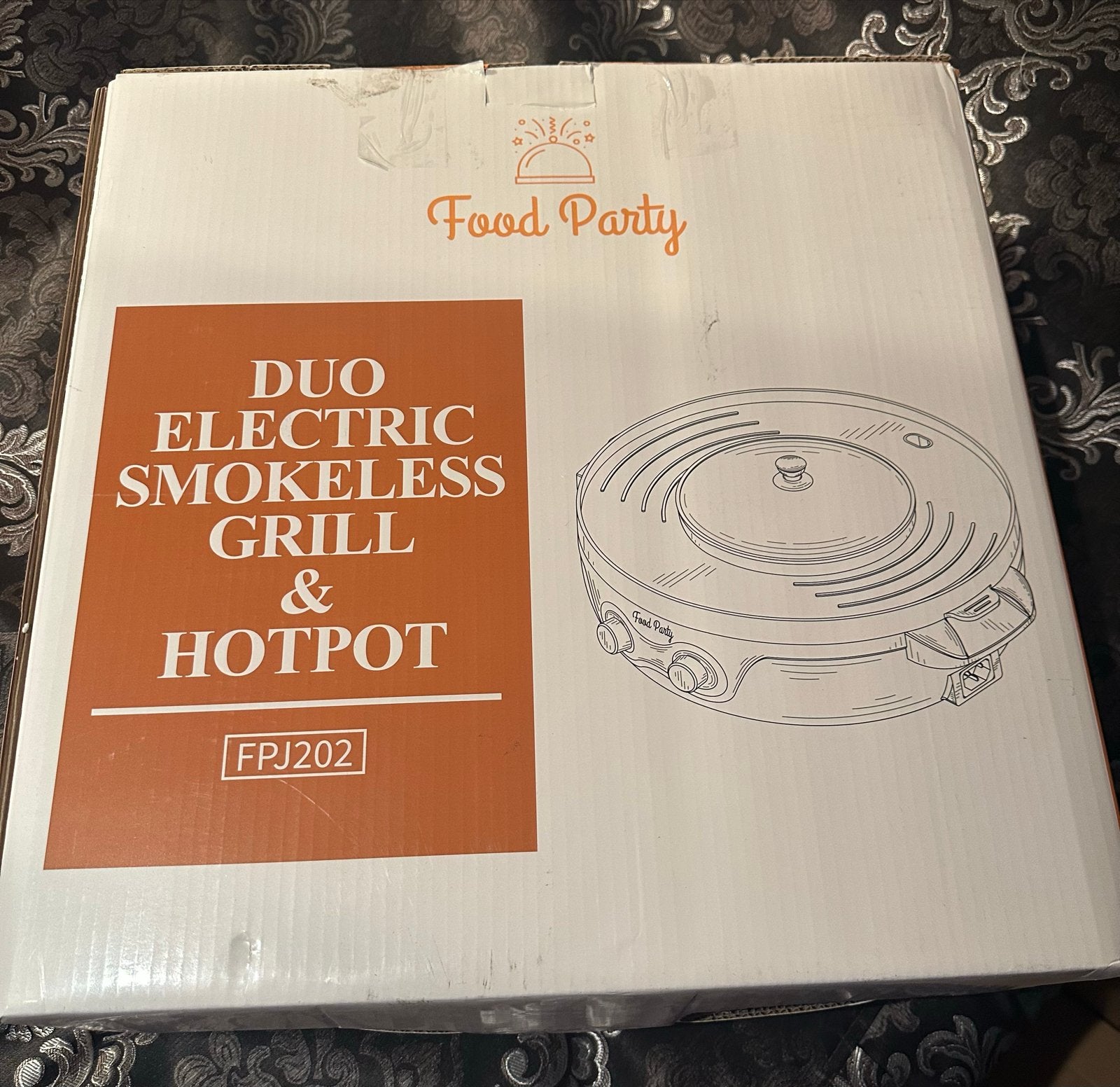 Food Party Duo Elektrische Rookvrije Grill & Hotpot, Ophalen of Verzenden, Nieuw