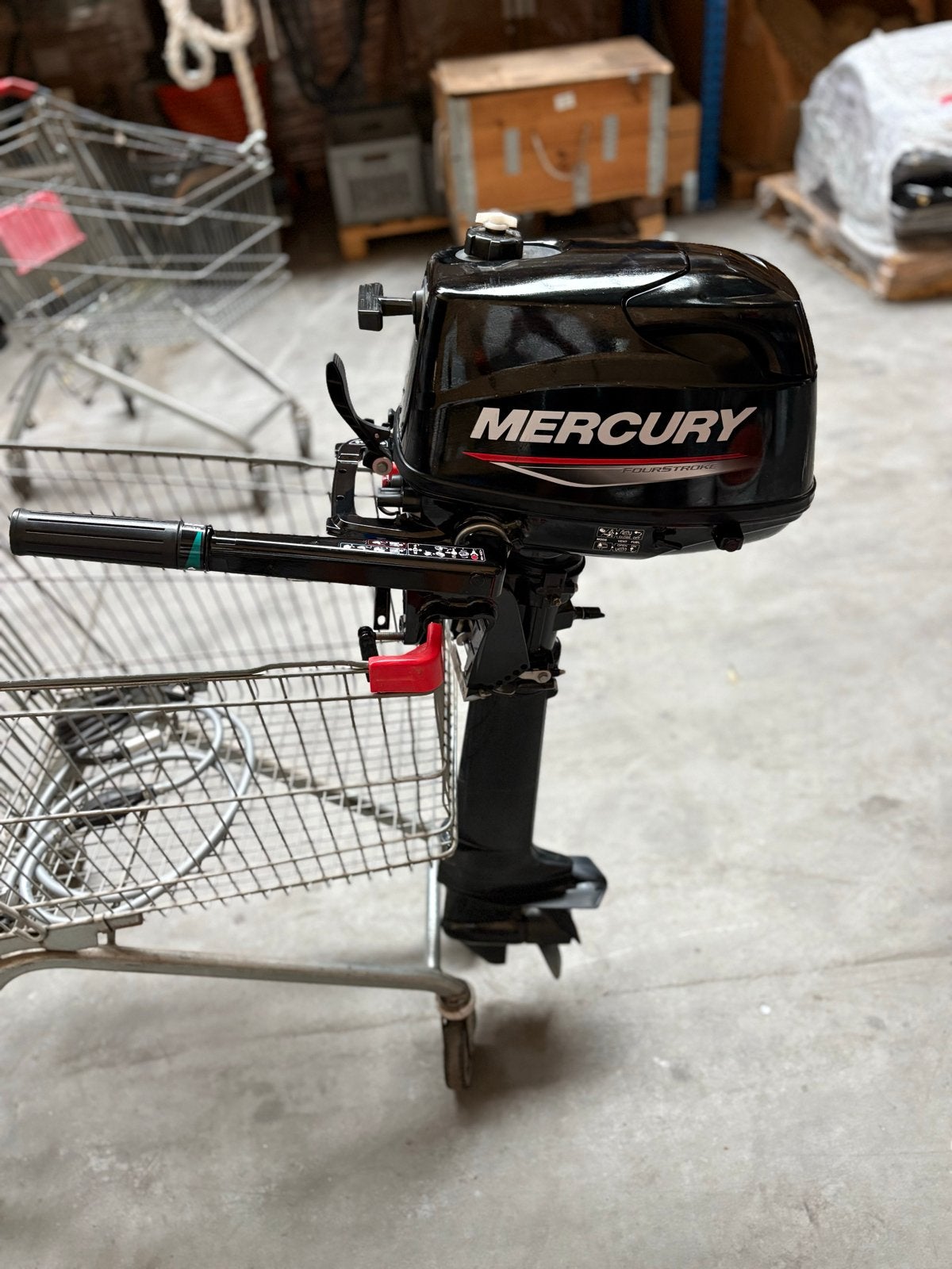 Mercury 6pk buitenboordmotor langstaart, Ophalen, 5 tot 10 pk, Zo goed als nieuw, Buitenboordmotor