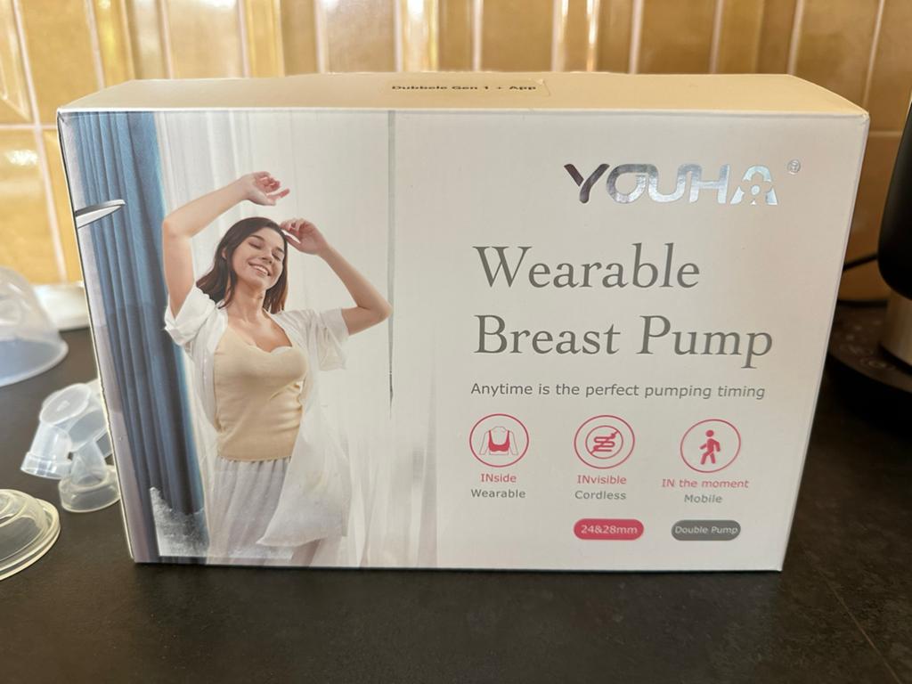 Youha dubbele handsfree kolf, Ophalen of Verzenden, Zo goed als nieuw, Borstkolf