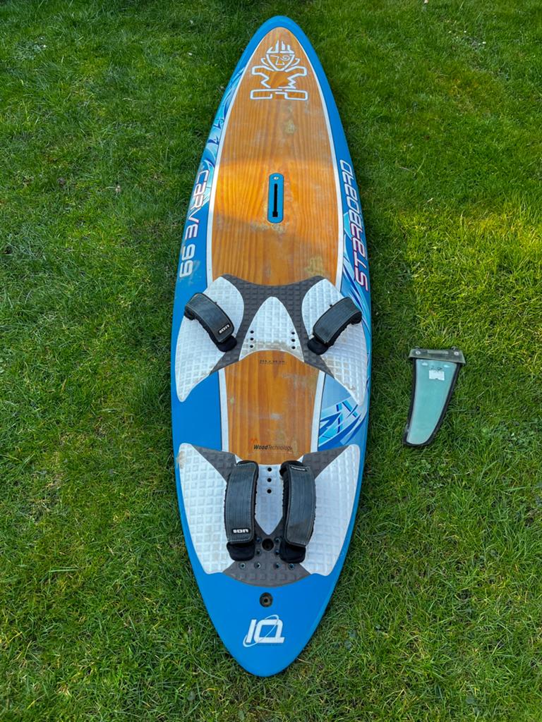 Starboard Carve 99L Wood + vin, 250 tot 300 cm, Gebruikt, 5 tot 6.5 m², Starboard