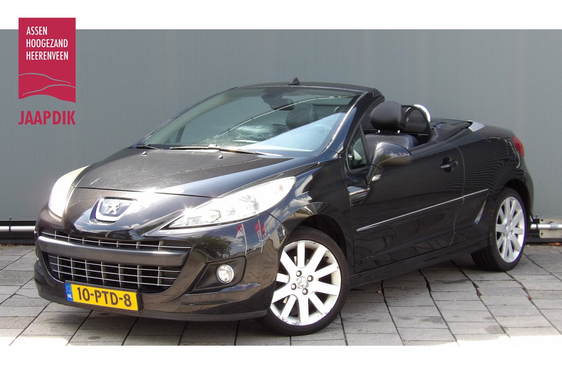 Peugeot 207 CC BWJ 2011 | 1.6 VTi 120PK Noir & Blanc | LEER, Auto's, Voorwielaandrijving, Euro 5, 15 km/l, Gebruikt