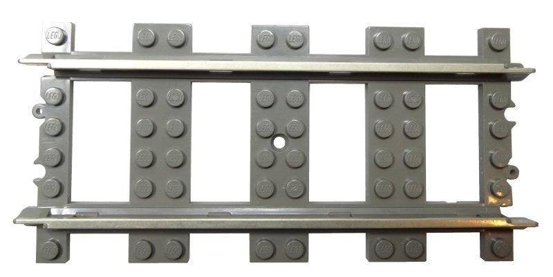 Lego Dark Gray Train, Track 9V Straight, Gebruikt, Overige thema's, Lego, Overige typen