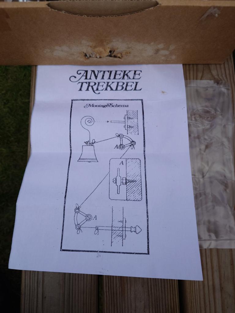 Trekbel, Huis en Inrichting, Deurbellen, Ophalen of Verzenden, Gebruikt, Bedraad
