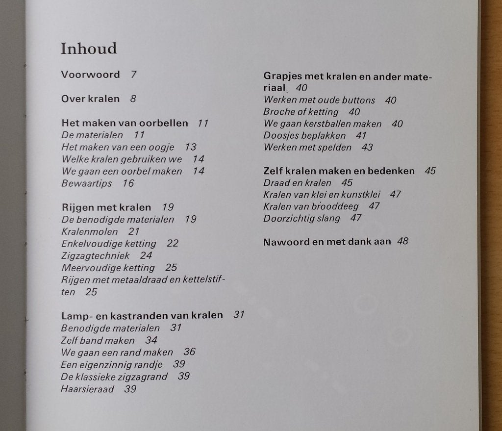 Kralenwerk - Joost ter Waarbeek - 1983, Hobby en Vrije tijd, Gebruikt, Overige typen, Ophalen of Verzenden, Nvt