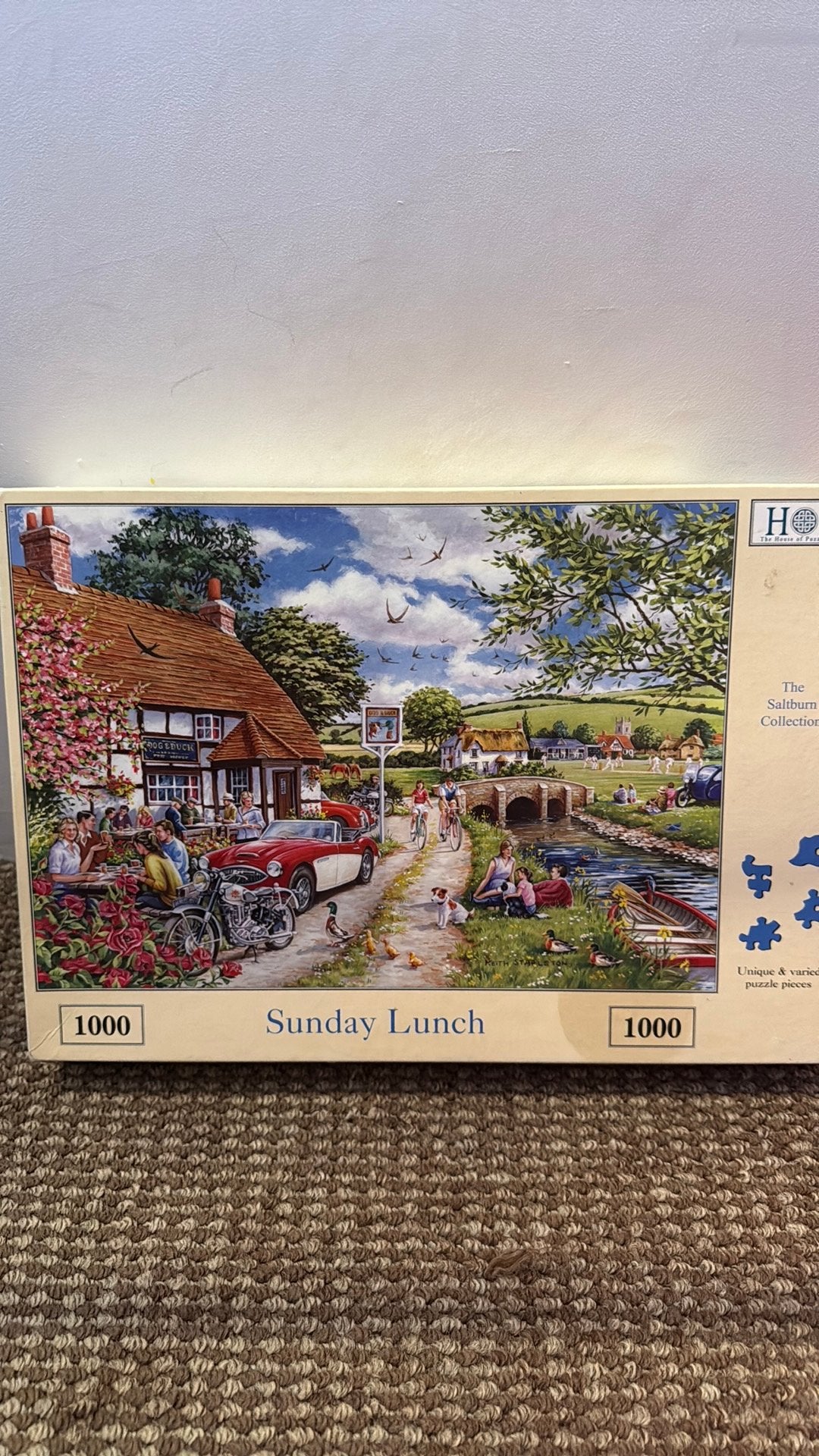 Hop puzzel  sunday lunch, Hobby en Vrije tijd, Ophalen of Verzenden, 500 t/m 1500 stukjes, Zo goed als nieuw