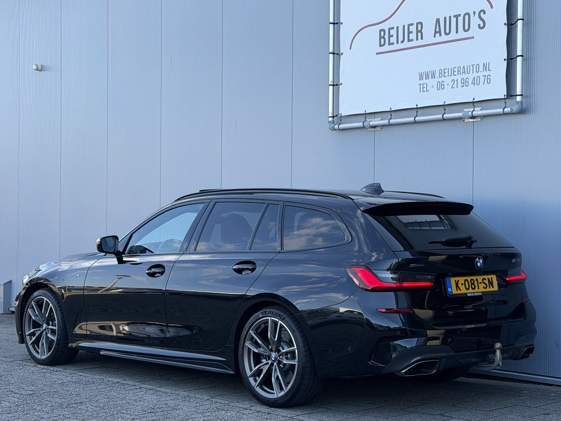 BMW 3 Serie Touring M340i xDrive High Executive Automaat Sch, Auto's, Automaat, Euro 6, Automatische klimaatregeling, Zwart