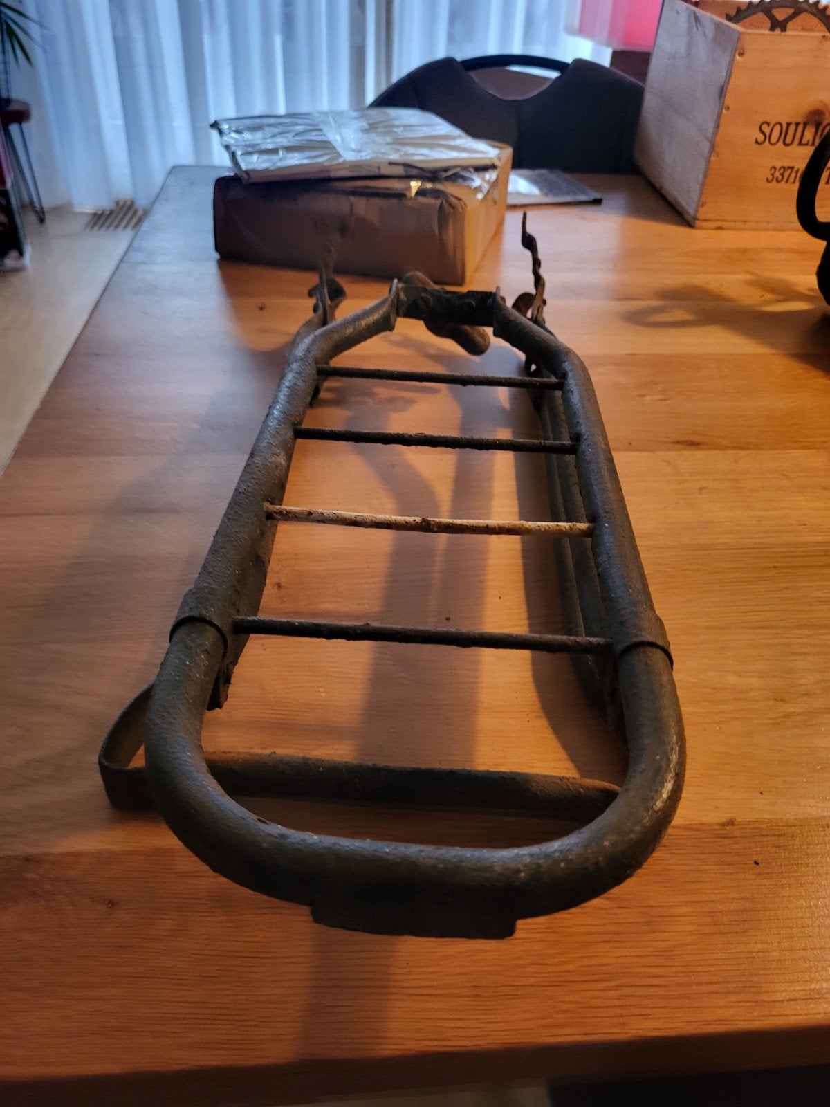 Oude fietsendrager / bagagedrager, Ophalen of Verzenden, Gebruikt