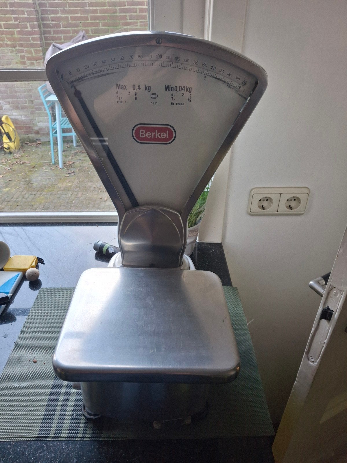 Berkel Weegschaal., Ophalen