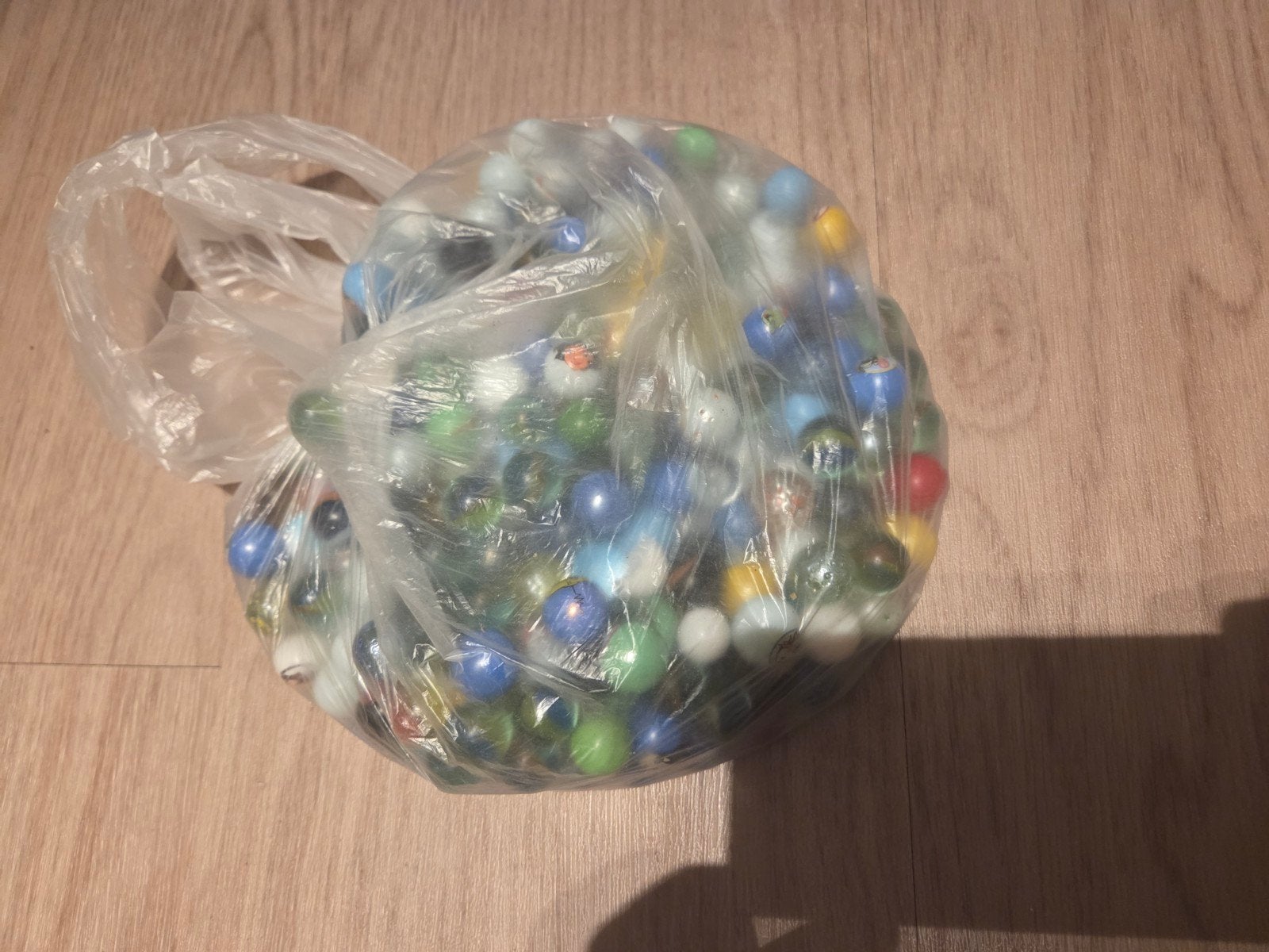 Zak vol kleine knikkers, diverse soorten en kleuren, Ophalen of Verzenden, Gebruikt